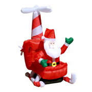 new design Christmas Inflatable santa airplane